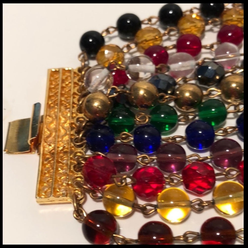 VINTAGE JEWEL BEADED BRACELET